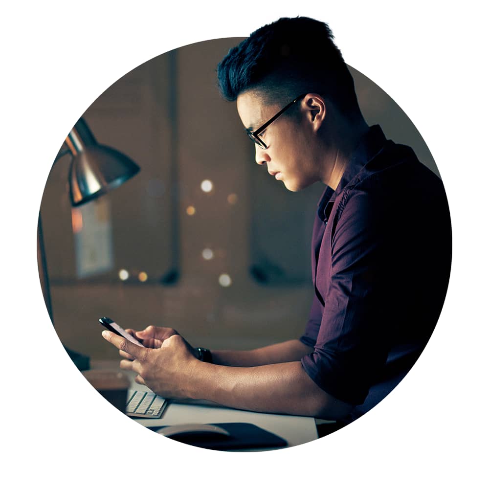 View of person holding tablet device