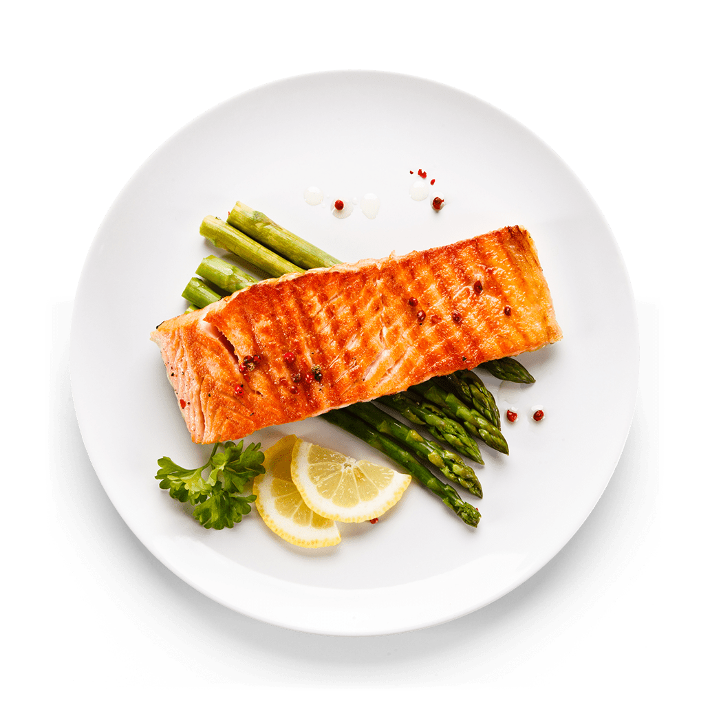 Plate of salmon