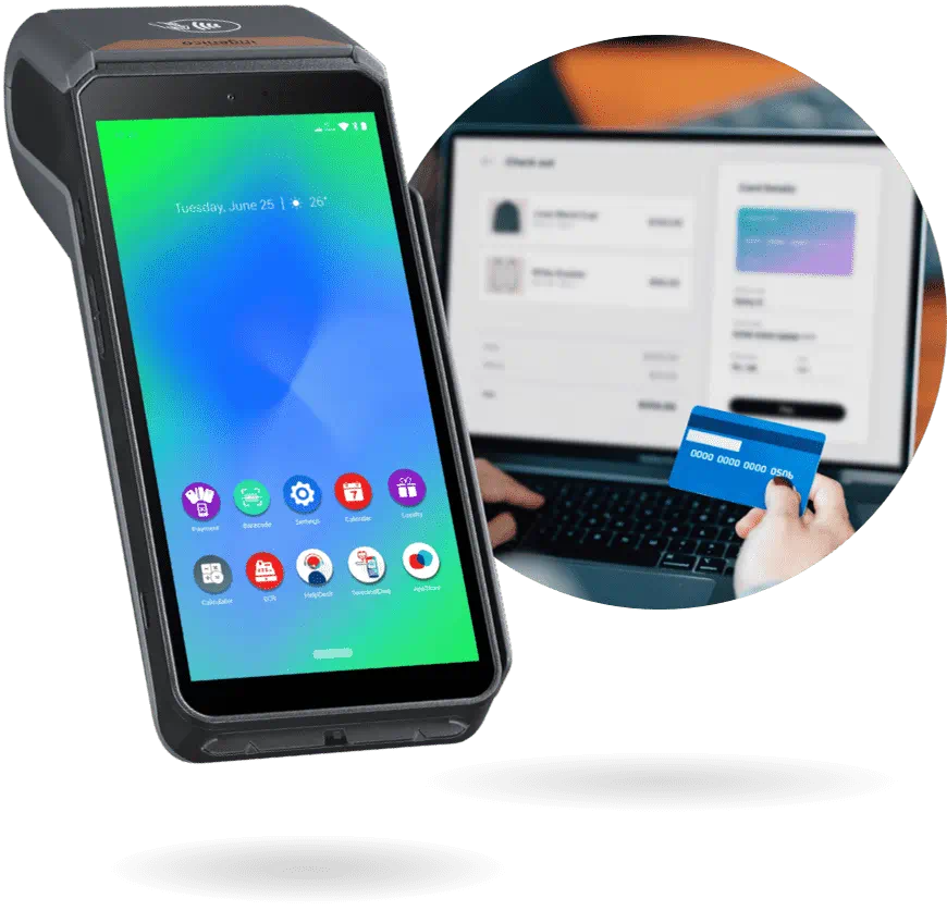 Smart phone tapping payment terminal