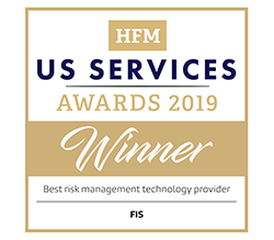 HFM US Services Awards 2019 Winner - Best risk management technology provider - FIS logo