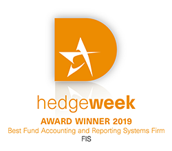FIS wins Hedgeweek Award Winner 2019 logo