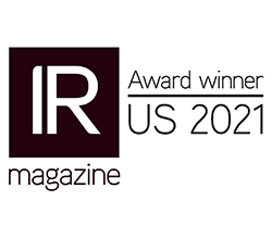 IR magazine Award winner US 2021