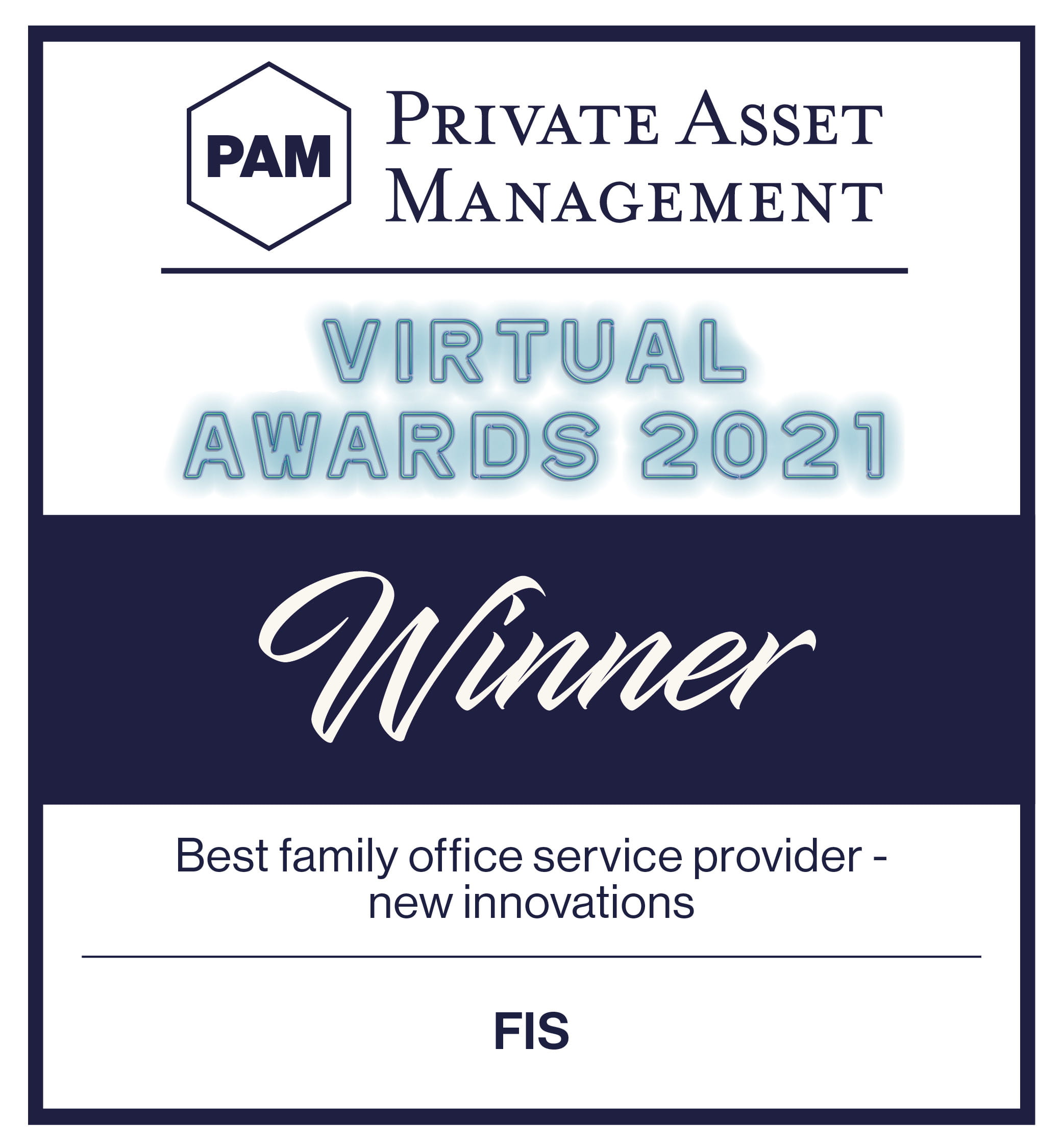 PAM Best Family Office Service Provider New Innovations