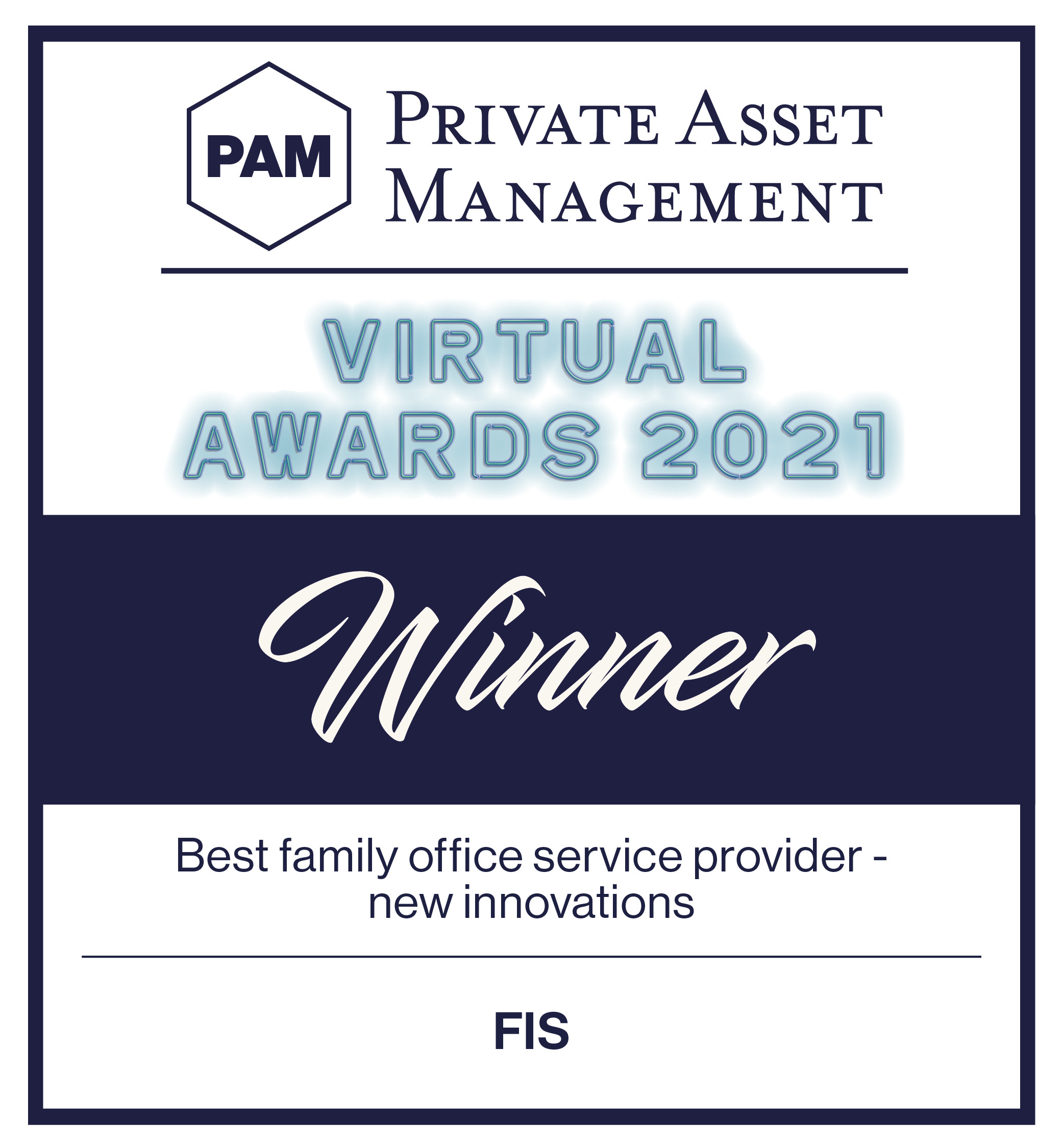 PAM Best Family Office Service Provider New Innovations