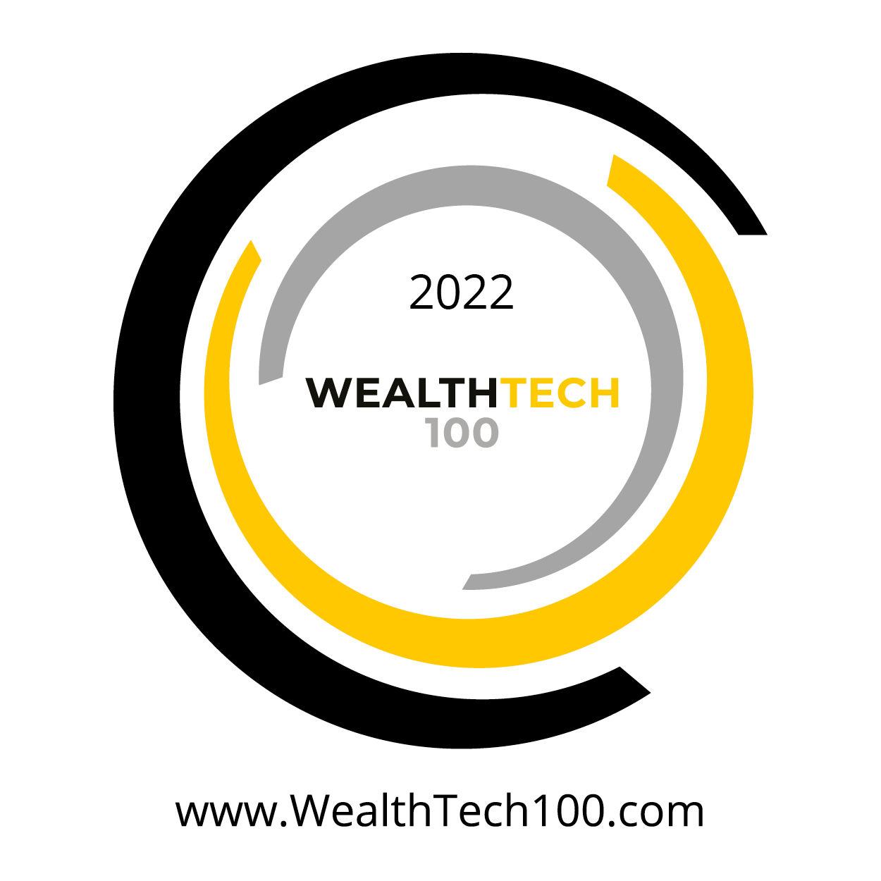 WealthTech100 2022 Badge Black