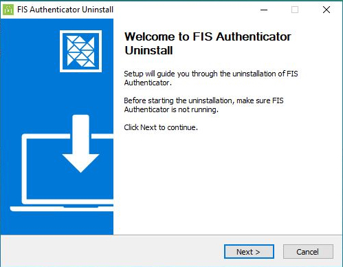 Uninstall Wizard Step 1