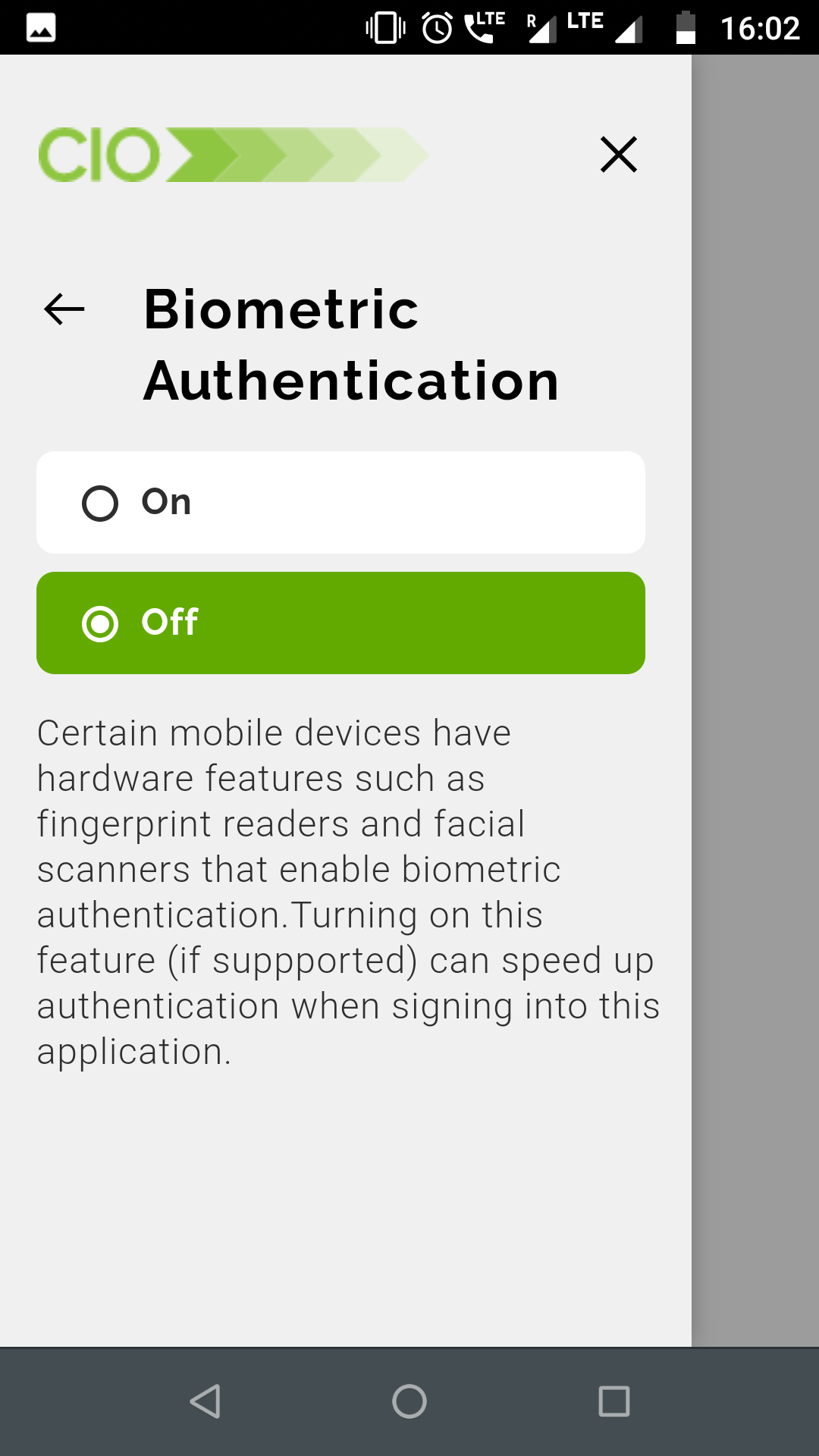 Biometric Setup Process 6